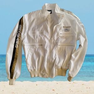 VINTAGE BROWARD MARINE Fully-Lined Windbreaker Size XL